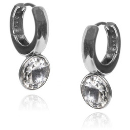 ankabizuteria.pl Kolczyki srebrne z kryształami Swarovski