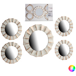 Gift Decor Zestaw lusterek, biały/złoty, standardowy