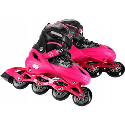 Łyżworolki Nils Extreme NA18137A (rozmiar 39-42) Czarno-różowy