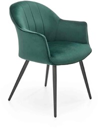 Krzesło k468 ciemny zielony (tkanina velvet) halmar