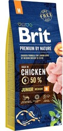 Brit Premium By Nature Junior M Z Kurczakiem