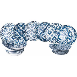 18-częściowy zestaw naczyń ceramicznych, 6-częściowy zestaw obiadowy