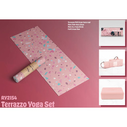 Zestaw do jogi myga Terrazzo Yoga Set: mata,
