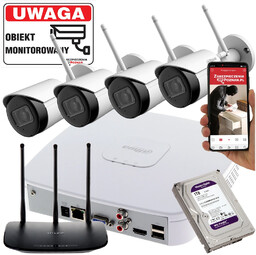 Zestaw 2 kamer WiFi do monitoringu tarasu 2MPx