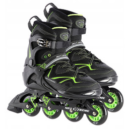 Rolki Łyżworolki Rekreacyjne Dla Dorosłych Kauczukowe Czarne Kółka