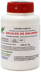 Przyprawy i zioła - Galgant kapsułki 230mg/200 sztuk,