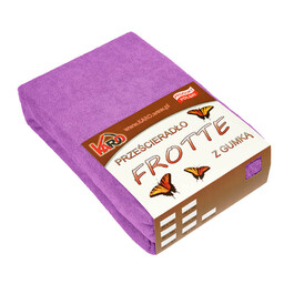 KARO Prześcieradło frotte z gumką 200x220 fuksja 062