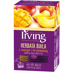 Herbata biała Irving Mango z brzoskwinią 20x1,5g