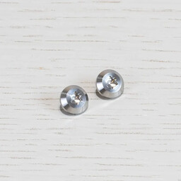 Zaślepka do uchwytu Furniture Knob Plate Linear Srebrny