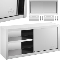 Szafa ścienna gastronomiczna z drzwiami przesuwanymi STAL 120