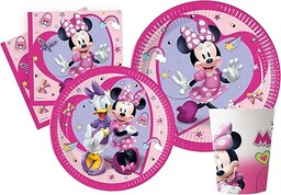 Party Tableware Set Disney Minnie Junior for 24