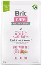 Brit care dog sustainable adult small chicken insect