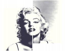 80x70cm Marilyn Monroe duo obraz dekoracja ściana podobrazie