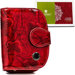 Mały portfel damski z ochroną RFID czerwony