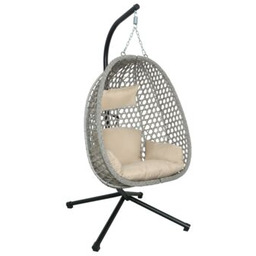 Fotel wiszący beżowy