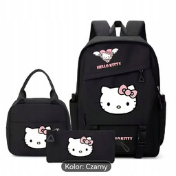 Plecak czarny hello kitty