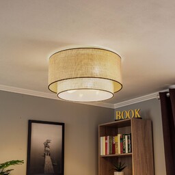Lampa sufitowa Boho jute & black Euluna, możliwość