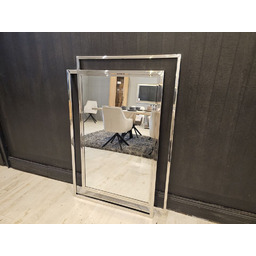 Lustro VERO 130 90 cm metalowa rama, geometryczna