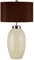 Elstead Lighting Lampa stołowa Victor Cream Small kremowo-brązowa
