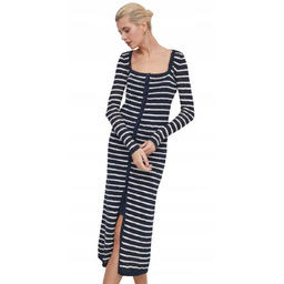 Pepe Jeans Rozkloszowana Sukienka Z Bawełny I Lnu