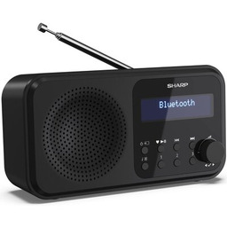 SHARP Radio DR-P421 Czarne, Tuner FM z RDS