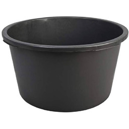 Kastra budowlana okrągła 65 L, czarna