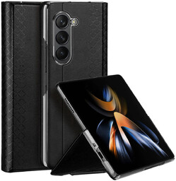 Skórzane etui z klapką i portfelem do Samsung