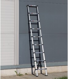 Teleskopowa drabina aluminiowa PROFI, 2,65 m, 9 szczebli