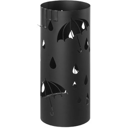 Elior Ażurowy Czarny Metalowy Parasolnik N7-H79