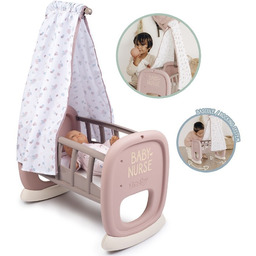 SMOBY Baby Nurse Kołyska z Baldachimem dla Lalki