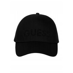 Guess Czapka z Daszkiem Czarna z Napisem Regulowana