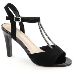 Sandały zamszowe Sergio Leone W SK438 czarne