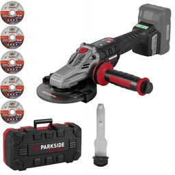 Akumulatorowa szlifierka kątowa z płaską głowicą dodatkowe tarcze