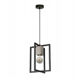 Lampa Wisząca Ralph Czarny 1xE27 25x90cm Lampa sufitowa