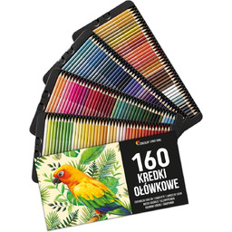 ZESTAW KREDEK 160 SZTUK NUMEROWANYCH W ETUI