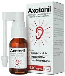 Axotonil Max Aerozol na ból ucha, 10 ml