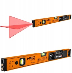 Neo Poziomnica Elektroniczna LCD Laserowa Aluminium Poziomica 60cm