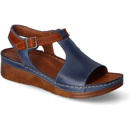 Sandały Stella 924 Niebieskie 19+BR lico