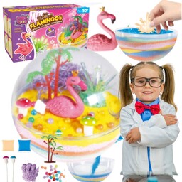 Zestaw Kreatywny Hodowla Led Magiczne Kryształy Terrarium Różowy