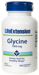 Life Extension, Glicyna 1000 mg, Suplement diety, 100