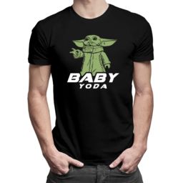 Baby Yoda - męska koszulka z nadrukiem