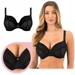 Biustonosz FANTASIE Devote UW PLUNGE BRA czarny miękki
