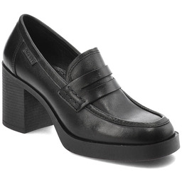 Nessi Czarne Półbuty Gustowne Buty Na Obcasie