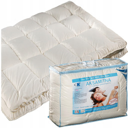 Kołdra Antyalergiczna 160x200 Aksamitna Całoroczna Antyroztoczowa Ecru Amw