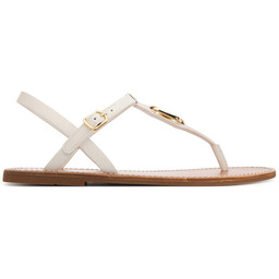 Sandały Tommy Hilfiger Leather Thong Sandal FW0FW09127 Biały