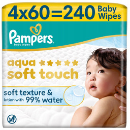 Pampers Aqua Soft Touch Chusteczki Nawilżane Dla Dzieci,