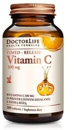 Timed-Release Vitamin C witamina C 500mg z dziką