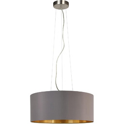 EGLO lampa wisząca Maserlo, 3-punktowa tekstylna lampa wisząca