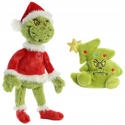 Zestaw Grinch 48 CM W Stroju Mikołaja Przytulanka