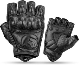 Rękawiczki motocyklowe Rockbros 16220006003 L skórzane - czarne